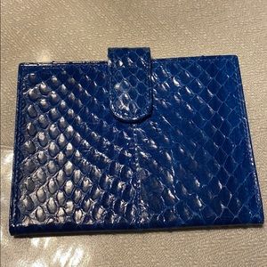 Neiman Marcus Snake skin cardholder